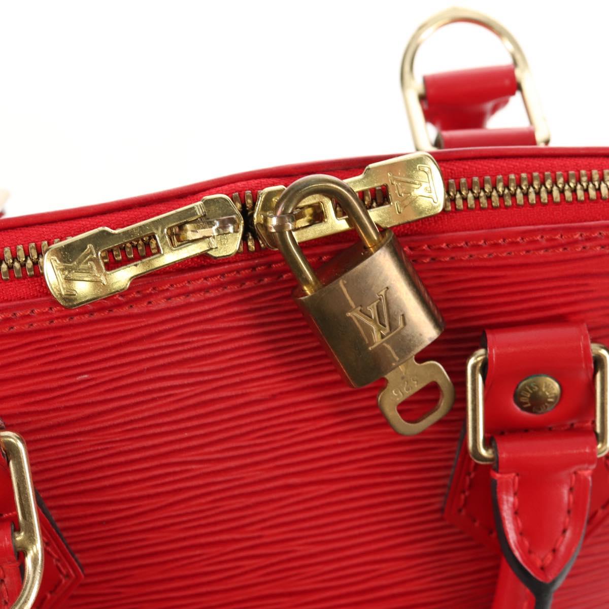 LOUIS VUITTON Epi Alma Hand Bag Castilian Red M52147 LV Auth yk20034A