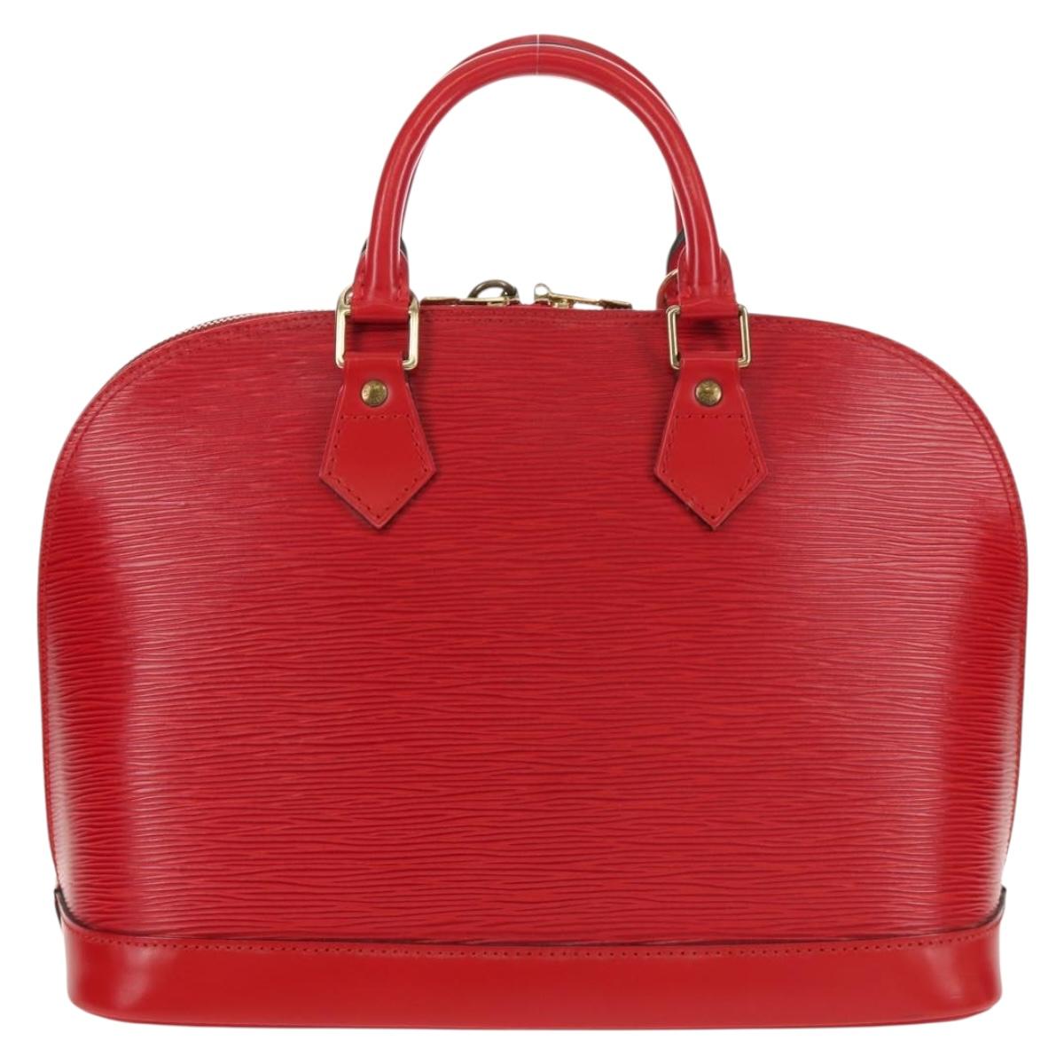 LOUIS VUITTON Epi Alma Hand Bag Castilian Red M52147 LV Auth yk20034A
