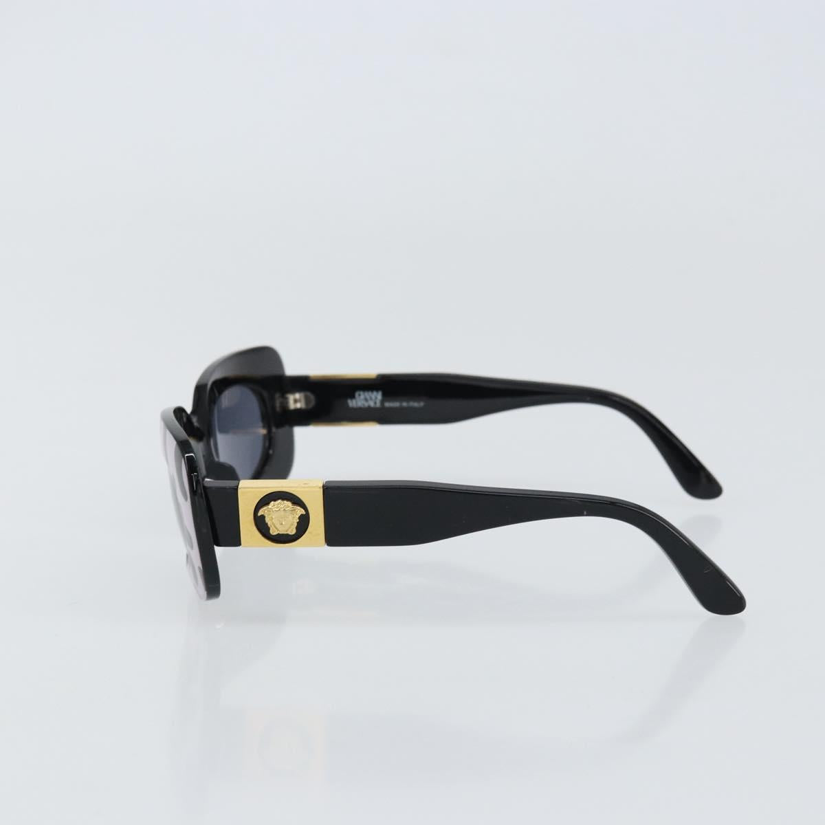 VERSACE Sunglasses plastic Black Auth yk20049