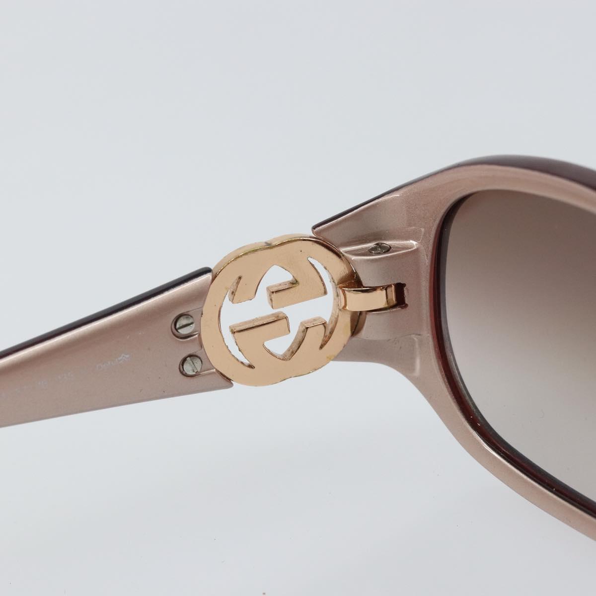 GUCCI Interlocking Sunglasses Plastic Red Auth yk20051