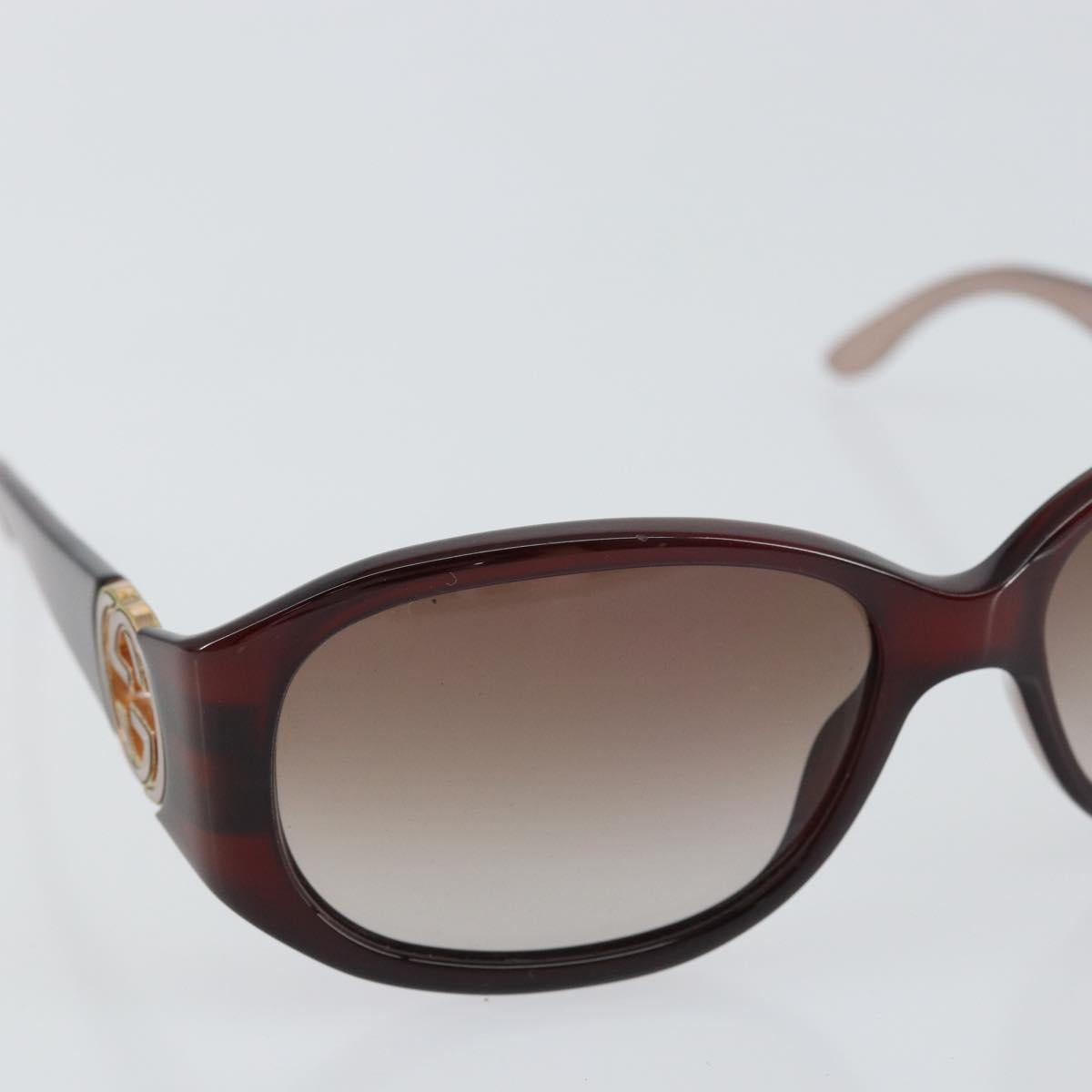 GUCCI Interlocking Sunglasses Plastic Red Auth yk20051