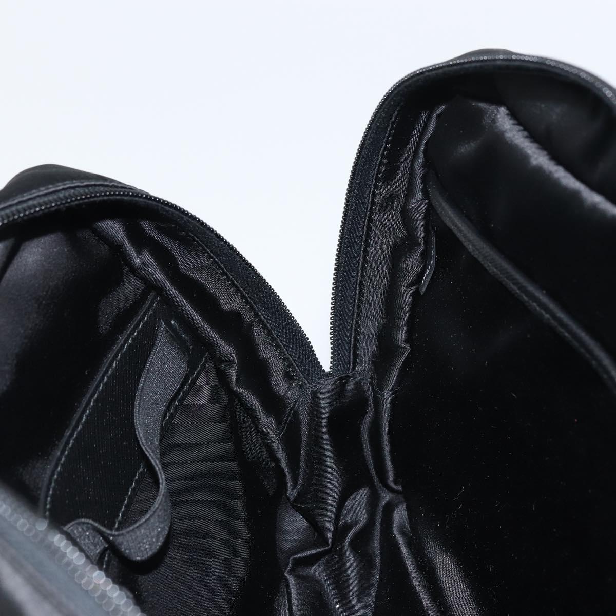 PRADA Shoulder Bag Nylon Black Silver Auth yk20057V