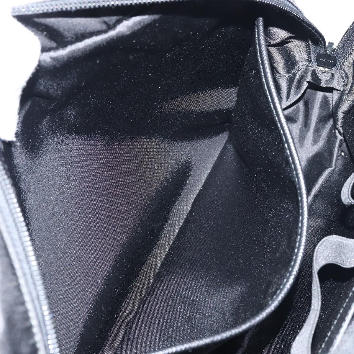 PRADA Shoulder Bag Nylon Black Silver Auth yk20057V