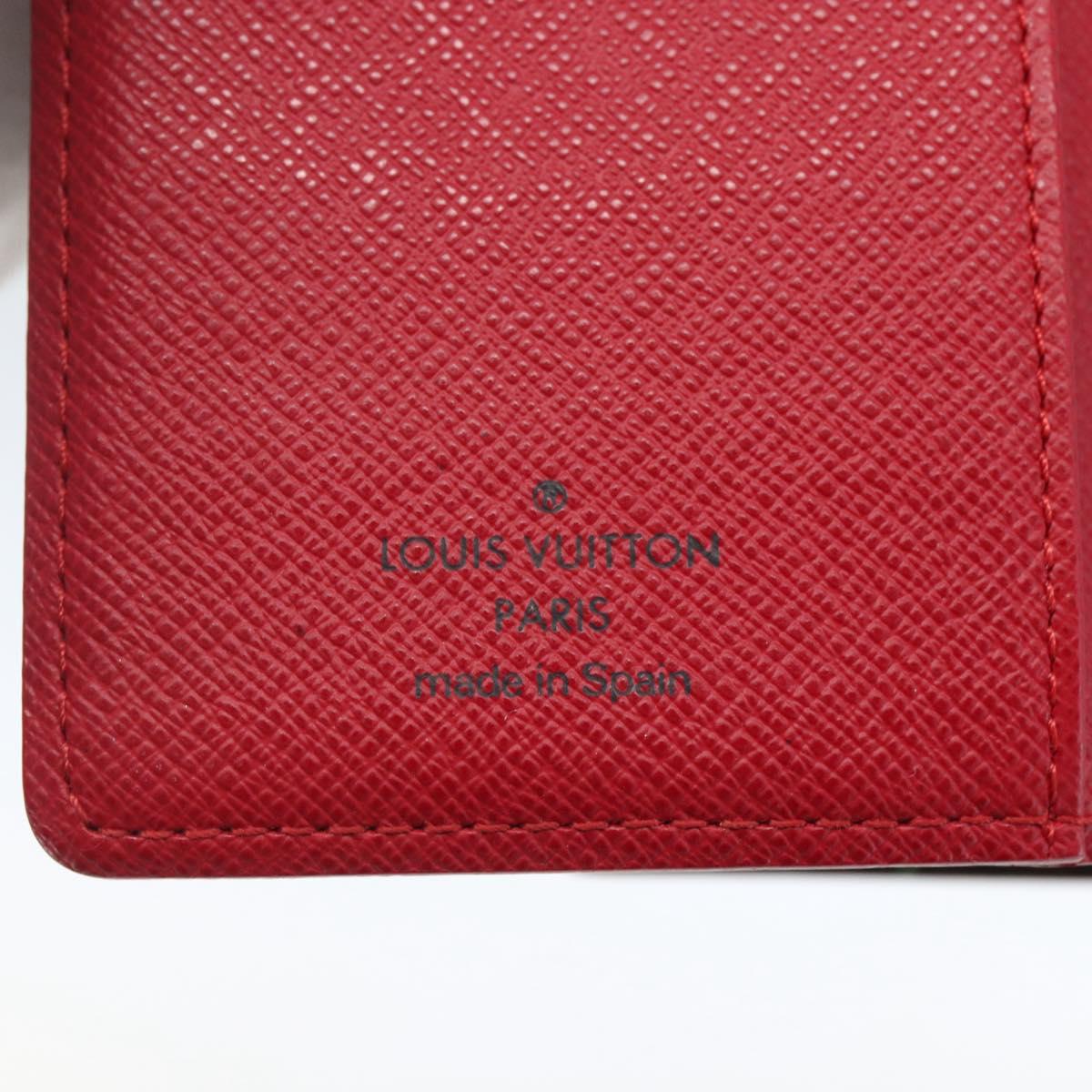 LOUIS VUITTON Cherry Agenda PM Day Planner Cover Red R21023 LV Auth yk20058V