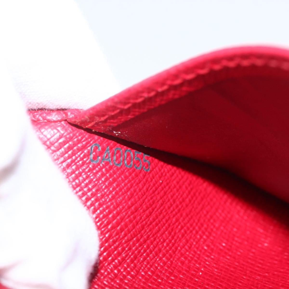 LOUIS VUITTON Cherry Agenda PM Day Planner Cover Red R21023 LV Auth yk20058V