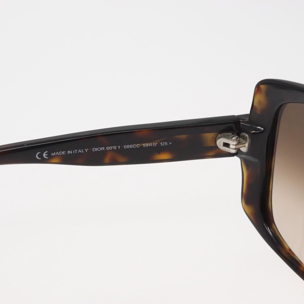 Christian Dior Sunglasses plastic Brown CC Auth yk20061
