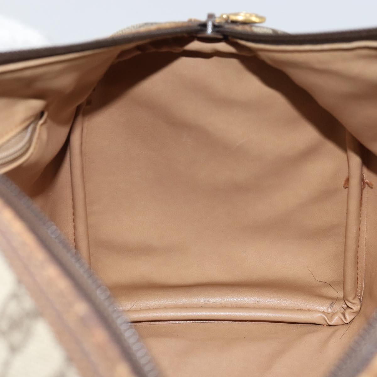 GUCCI GG Supreme Boston Bag PVC Beige Gold 002 39 6842 9411 Auth yk20066V