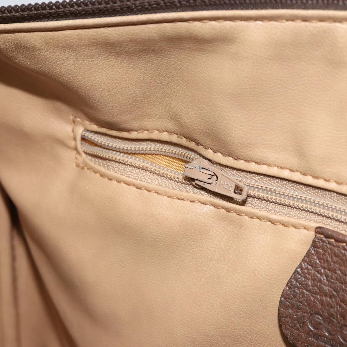 GUCCI GG Supreme Boston Bag PVC Beige Gold 002 39 6842 9411 Auth yk20066V