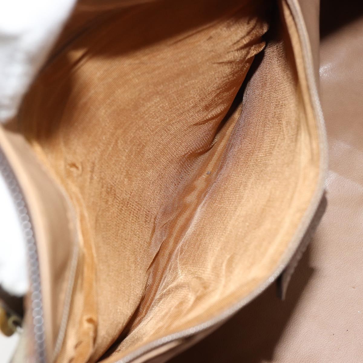 GUCCI GG Supreme Boston Bag PVC Beige Gold 002 39 6842 9411 Auth yk20066V