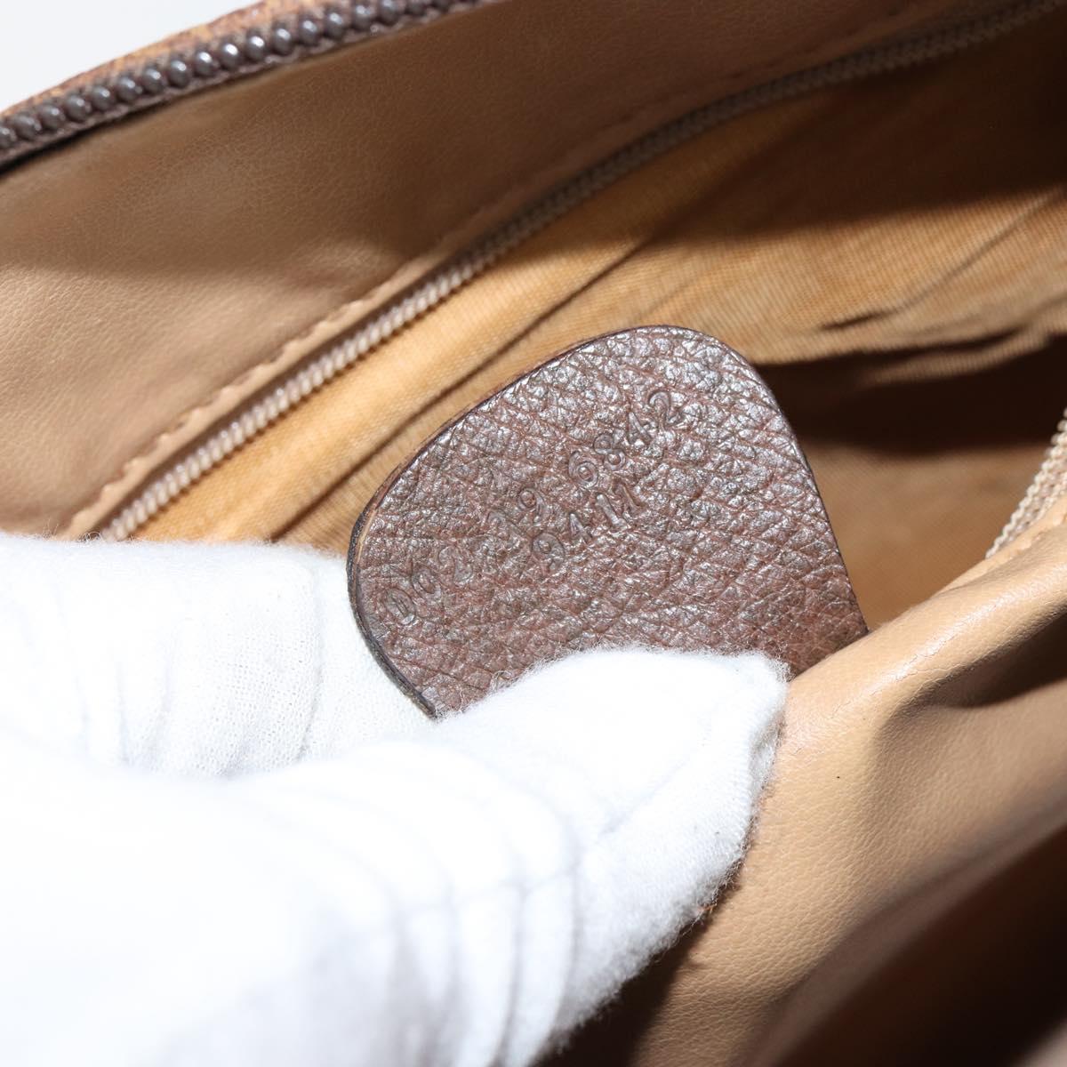 GUCCI GG Supreme Boston Bag PVC Beige Gold 002 39 6842 9411 Auth yk20066V