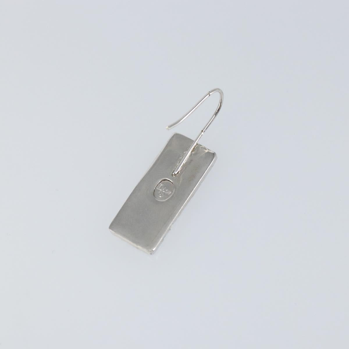 Christian Dior Pierce Earring metal Blue Auth yk20067