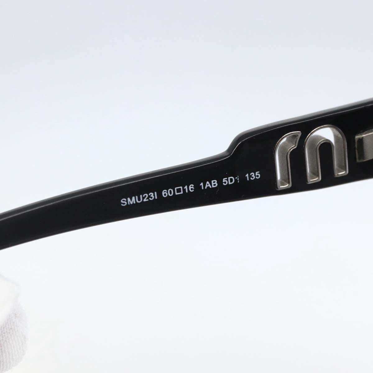 Miu Miu Sunglasses Plastic Black Auth yk20072