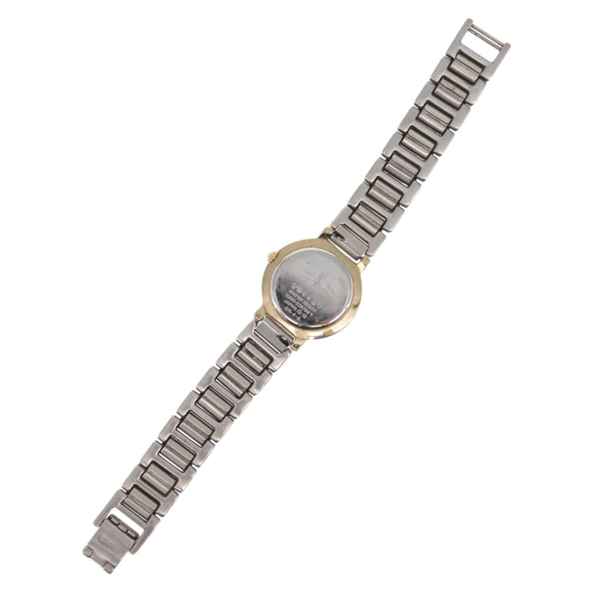 SAINT LAURENT Watches metal Silver Gold 229789Y Auth yk20073