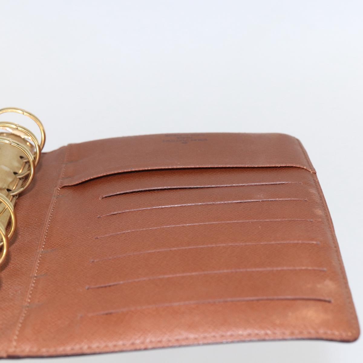 LOUIS VUITTON Monogram Agenda MM Day Planner Cover R20105 LV Auth yk20074