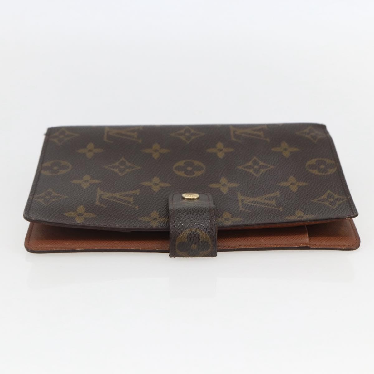 LOUIS VUITTON Monogram Agenda MM Day Planner Cover R20105 LV Auth yk20074