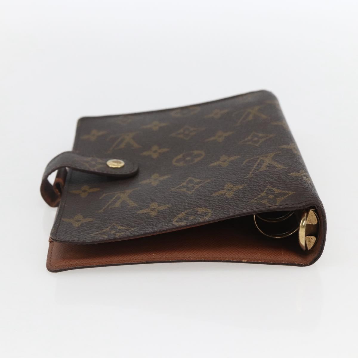 LOUIS VUITTON Monogram Agenda MM Day Planner Cover R20105 LV Auth yk20074