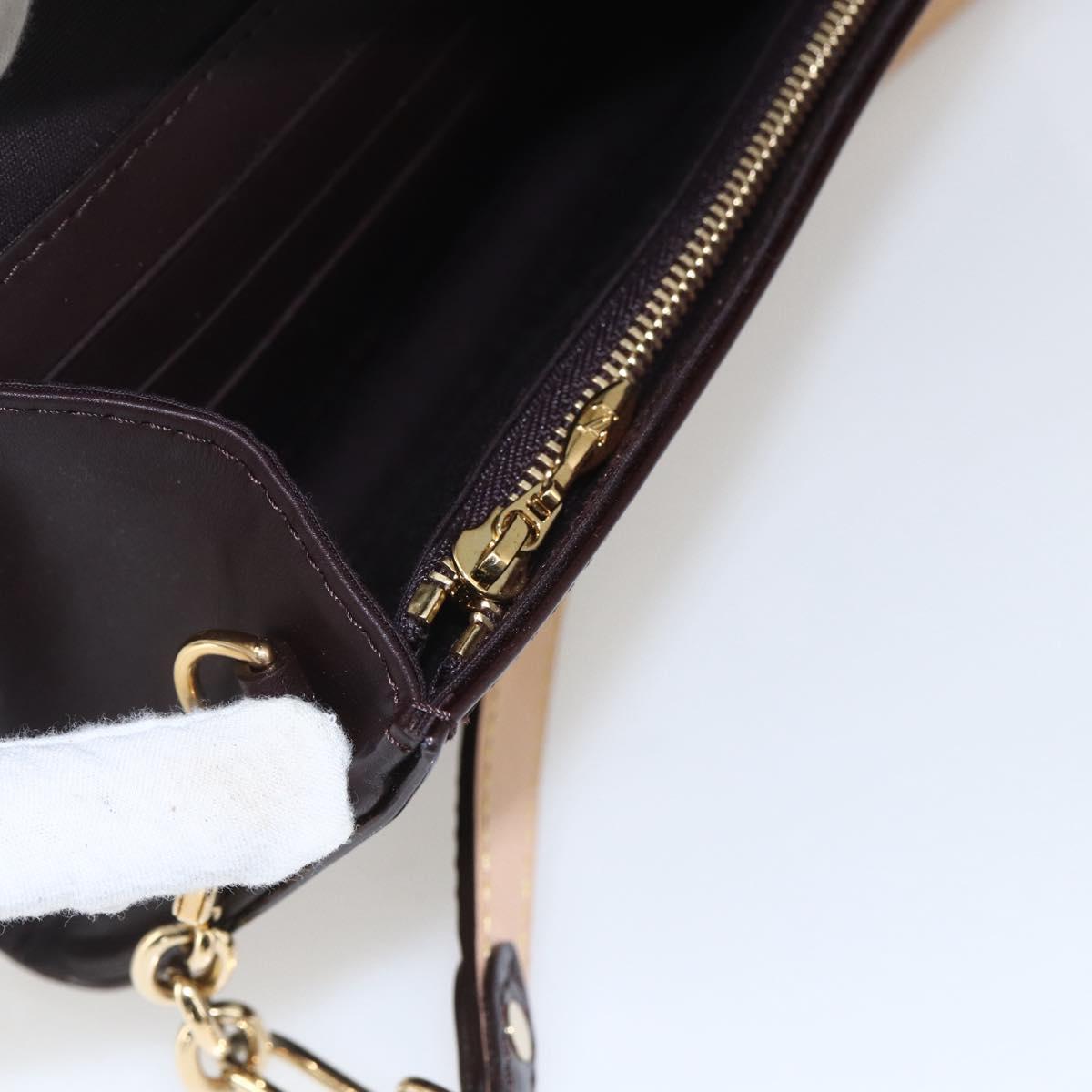 LOUIS VUITTON Monogram Vernis Sunset Bluebird Bag Amarante M93542 Auth yk20075V