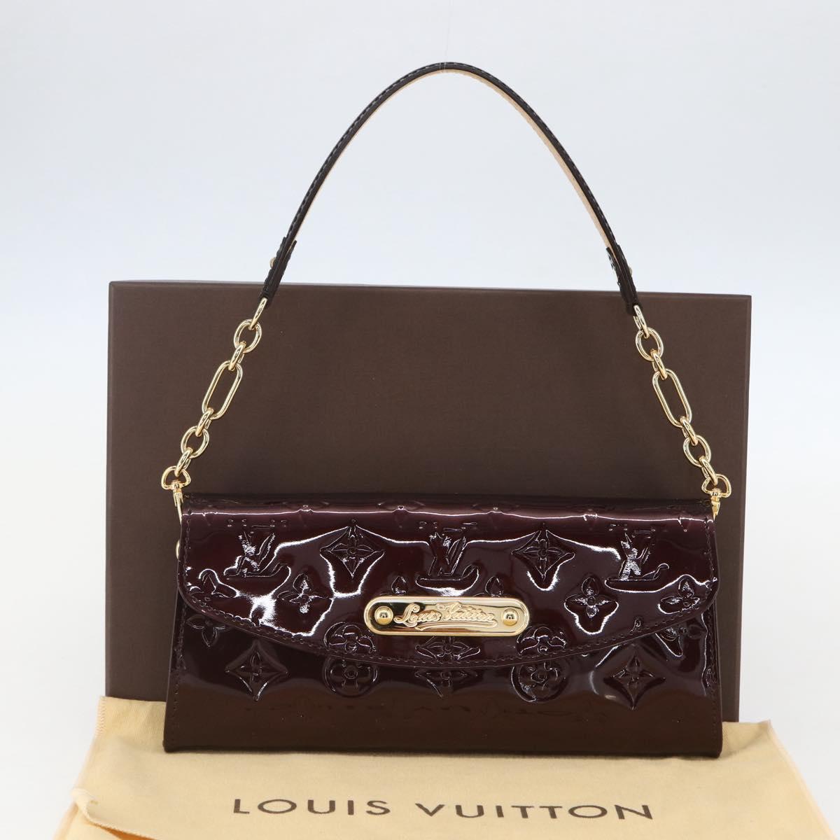 LOUIS VUITTON Monogram Vernis Sunset Bluebird Bag Amarante M93542 Auth yk20075V