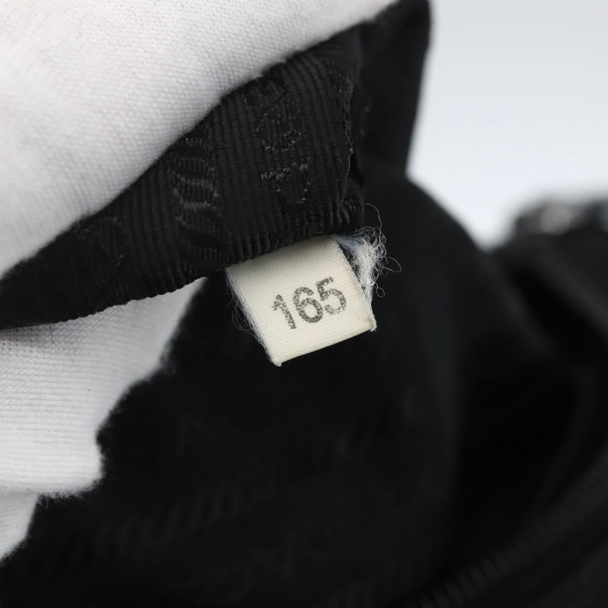 PRADA Shoulder Bag Nylon Black Silver Auth yk20084V