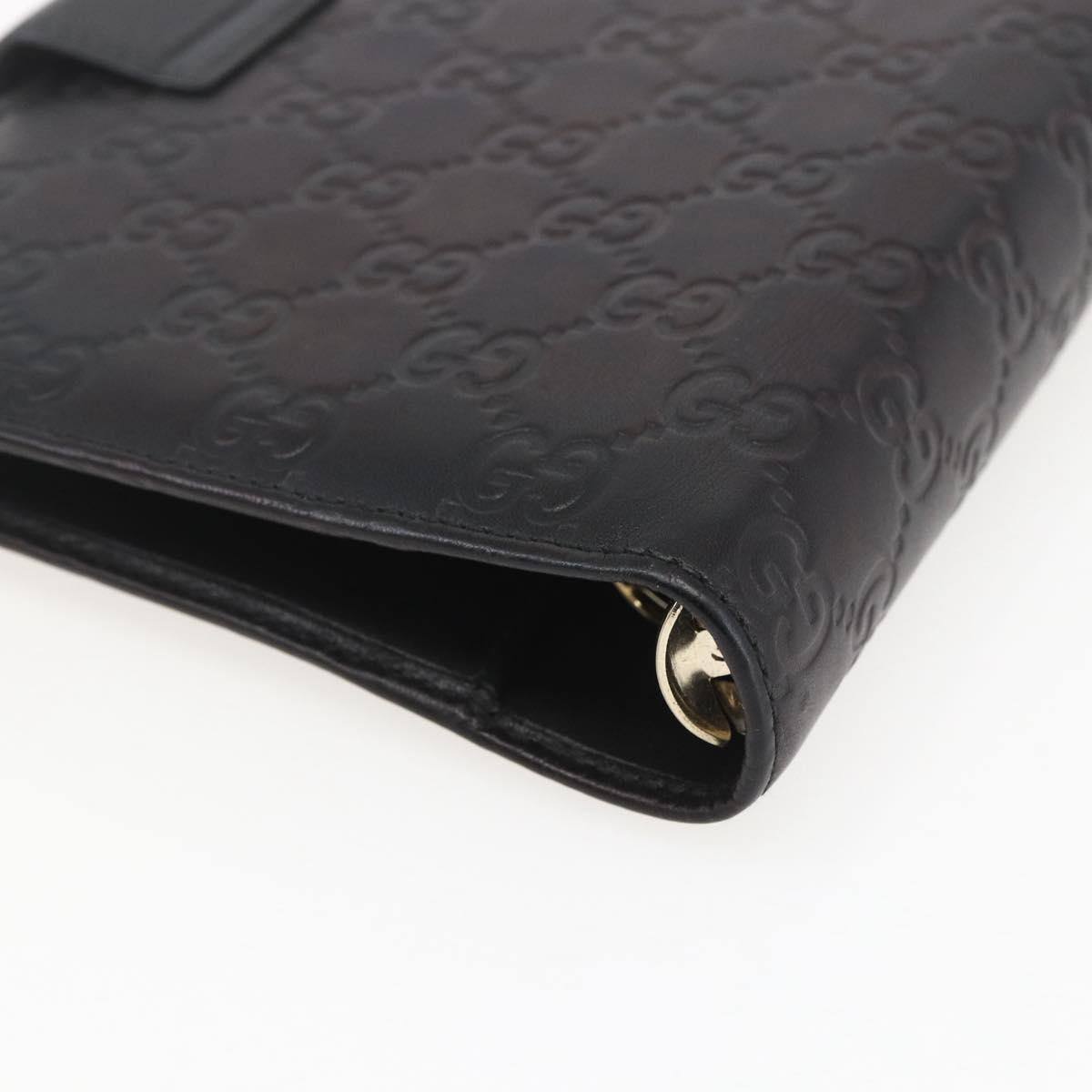 GUCCI GG Canvas Agenda Day Planner Cover Black 115241 Auth yk20086