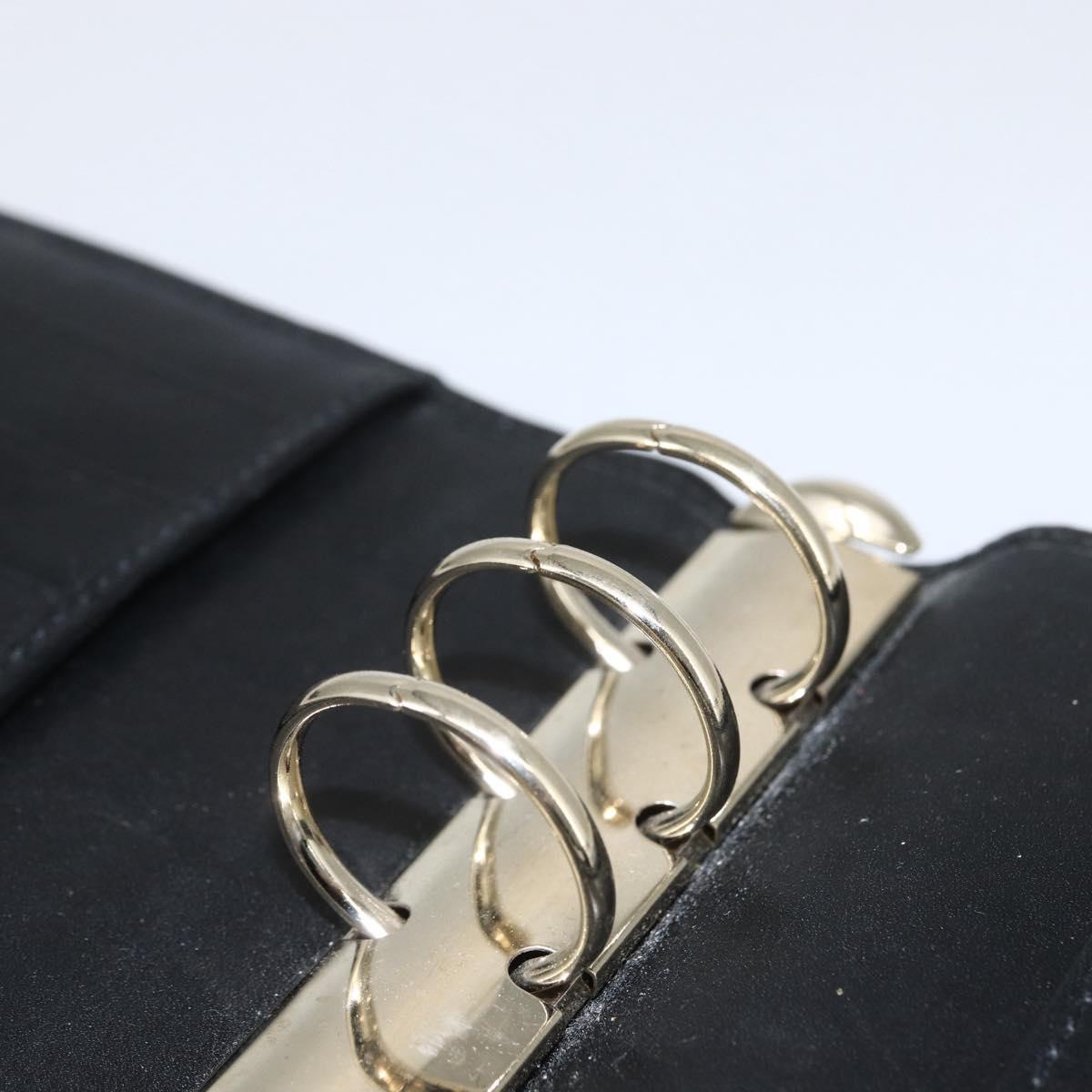 GUCCI GG Canvas Agenda Day Planner Cover Black 115241 Auth yk20086