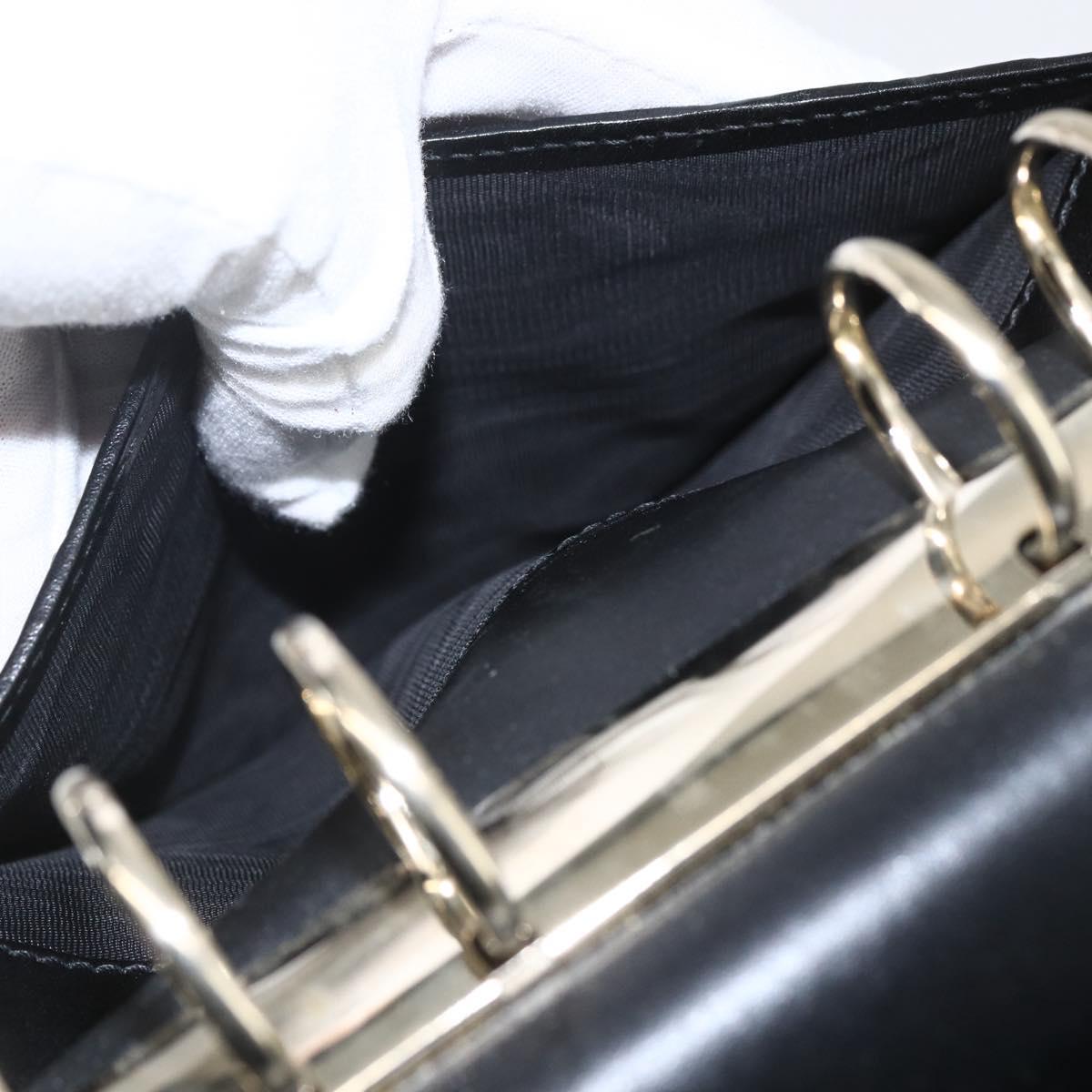 GUCCI GG Canvas Agenda Day Planner Cover Black 115241 Auth yk20086