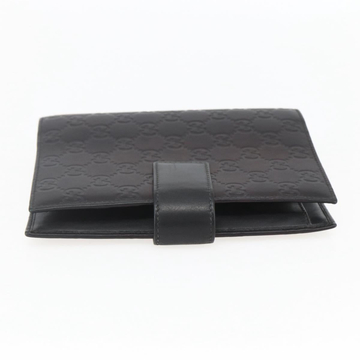 GUCCI GG Canvas Agenda Day Planner Cover Black 115241 Auth yk20086