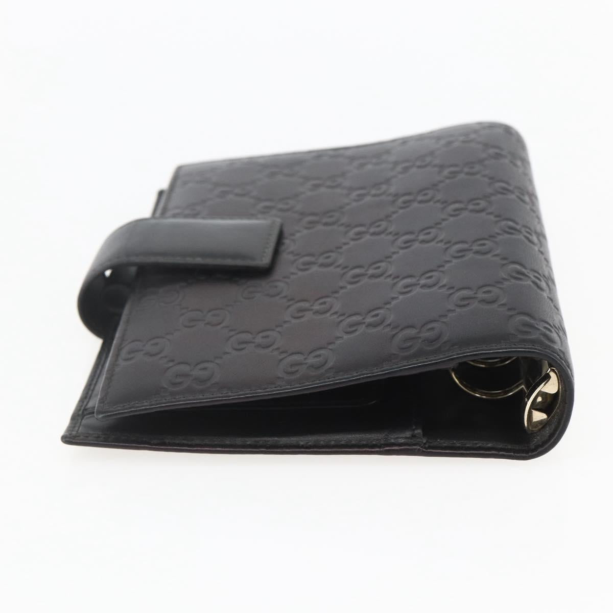 GUCCI GG Canvas Agenda Day Planner Cover Black 115241 Auth yk20086