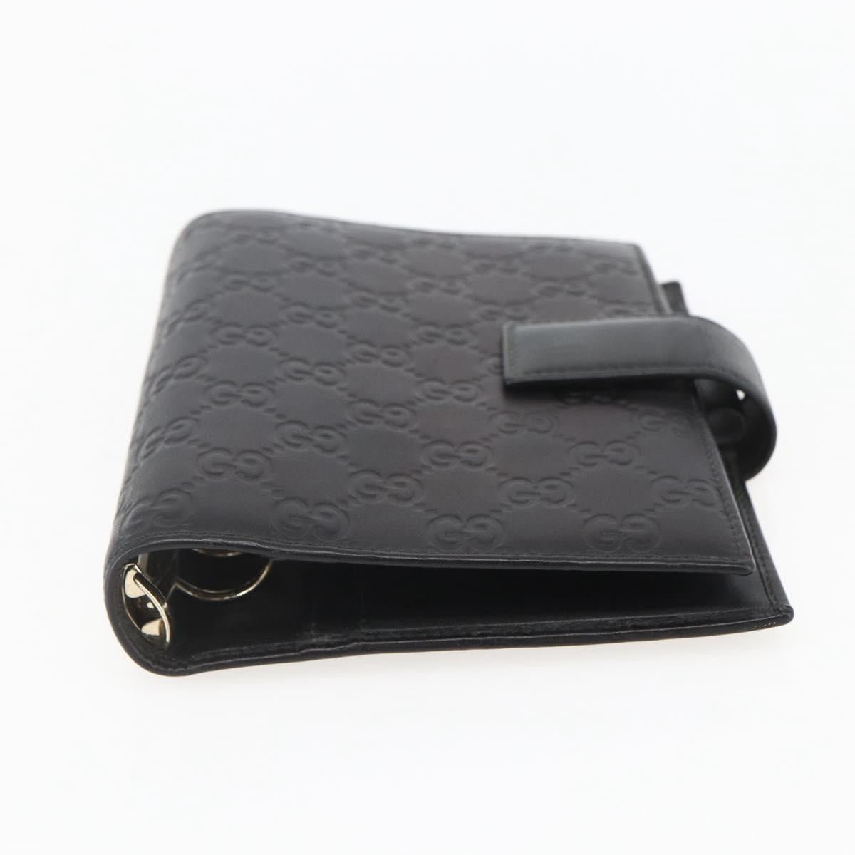 GUCCI GG Canvas Agenda Day Planner Cover Black 115241 Auth yk20086