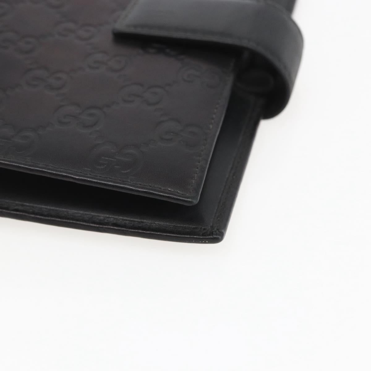 GUCCI GG Canvas Agenda Day Planner Cover Black 115241 Auth yk20086