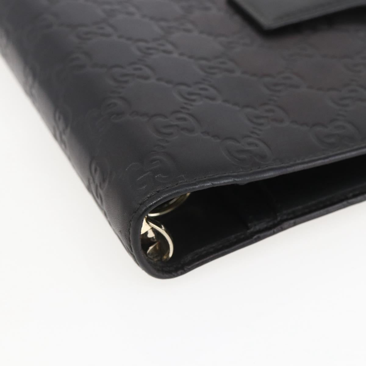 GUCCI GG Canvas Agenda Day Planner Cover Black 115241 Auth yk20086