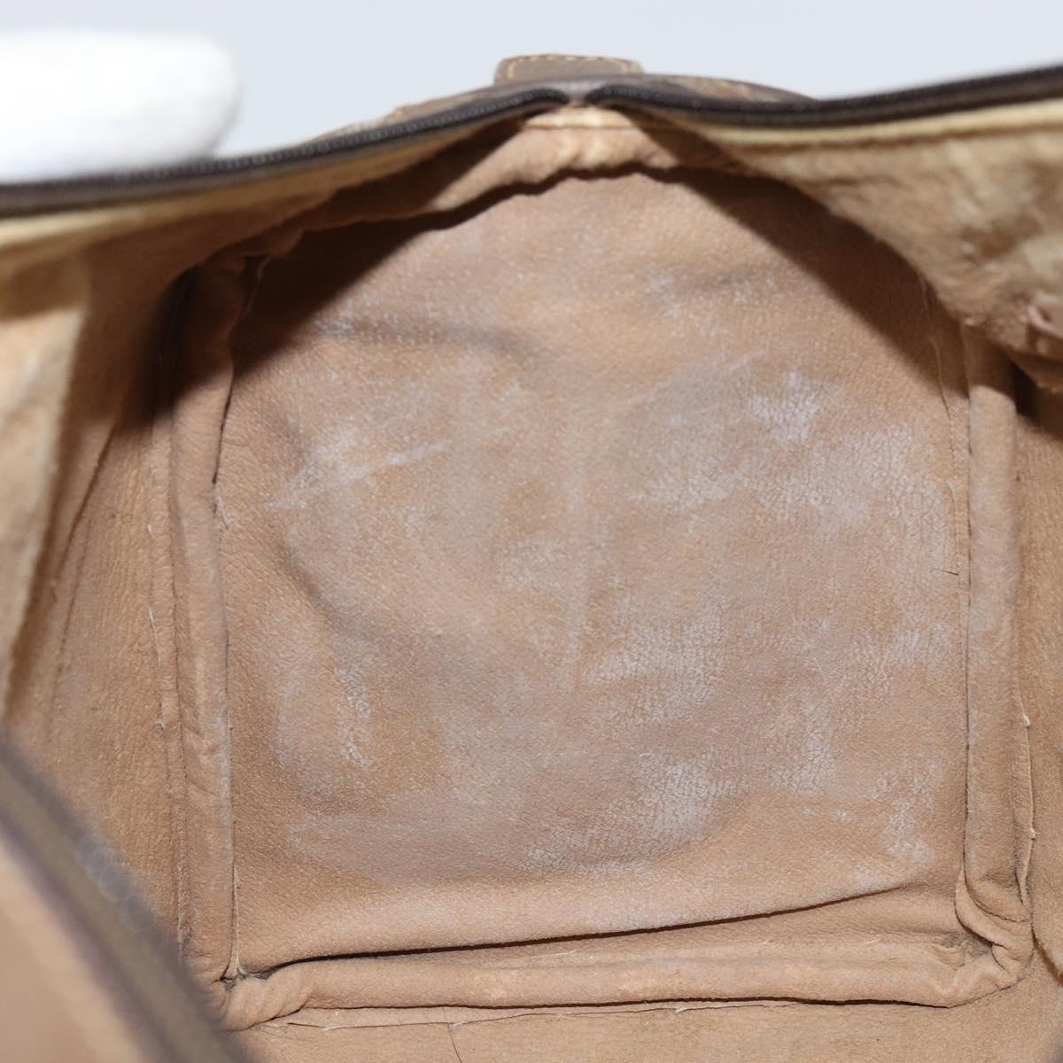 GUCCI GG Supreme Web Sherry Line Bag PVC Beige Gold 39 02 007 Auth yk20098