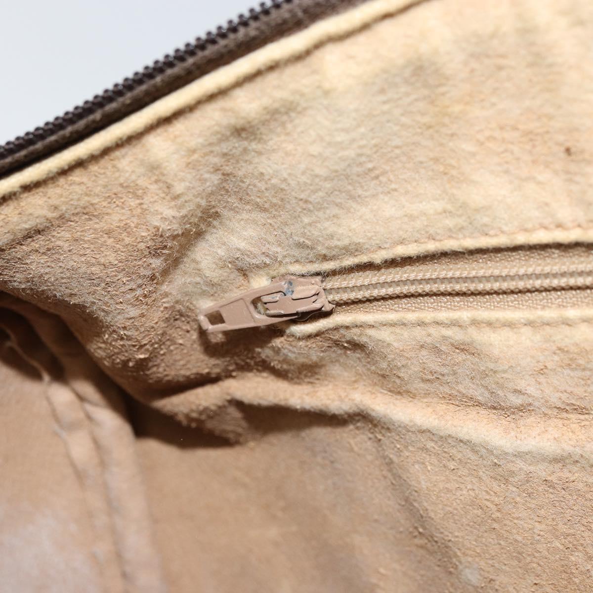 GUCCI GG Supreme Web Sherry Line Bag PVC Beige Gold 39 02 007 Auth yk20098