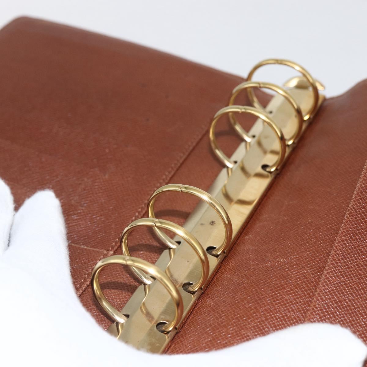 LOUIS VUITTON Monogram Agenda MM Day Planner Cover R20105 LV Auth yk20100