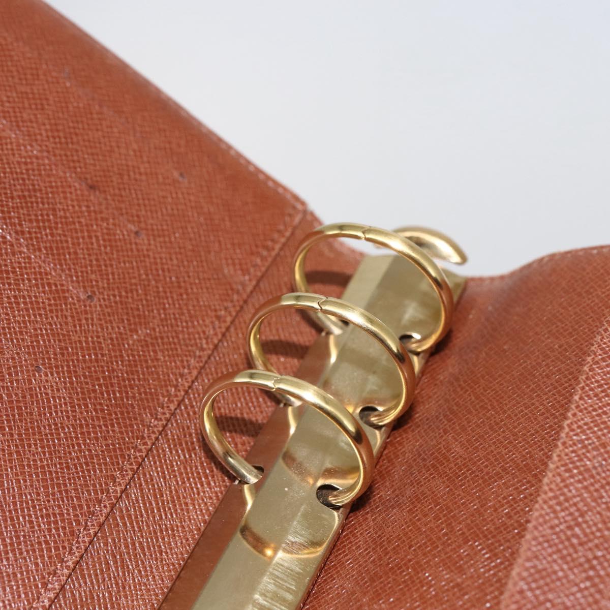 LOUIS VUITTON Monogram Agenda MM Day Planner Cover R20105 LV Auth yk20100