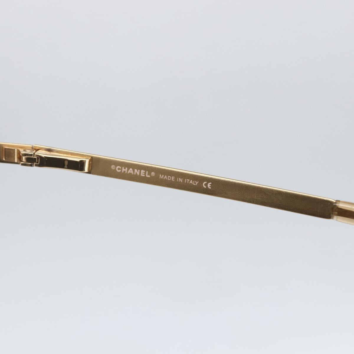 CHANEL Sunglasses metal Gold Tone CC Auth yk20103V