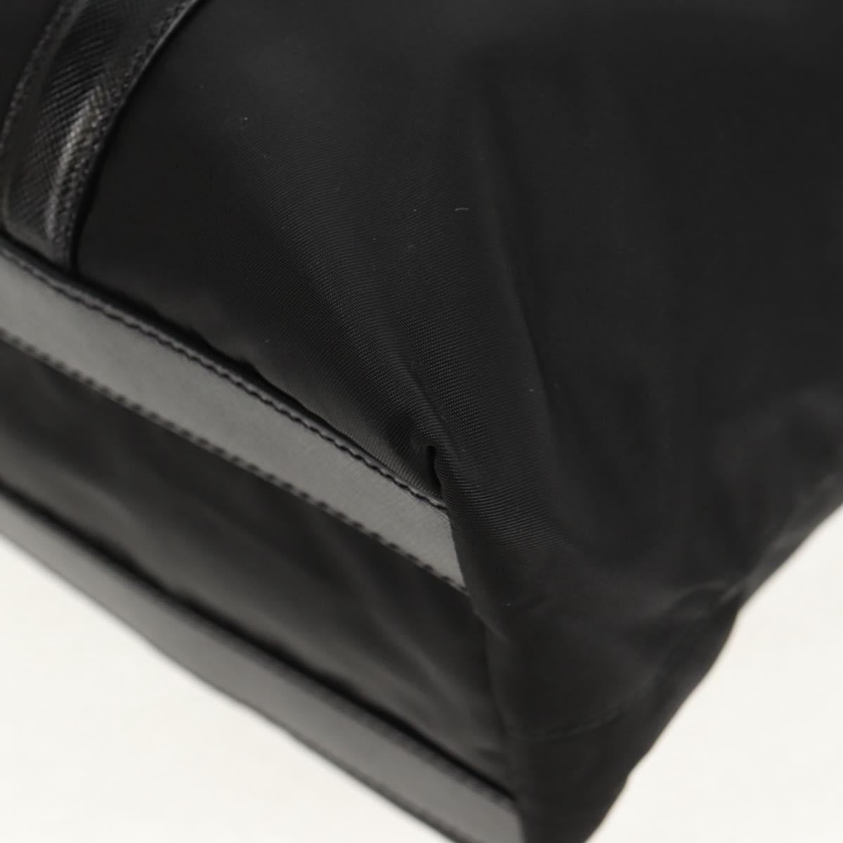 PRADA Tote Bag Nylon Black Silver BR2311 Auth yk20106V