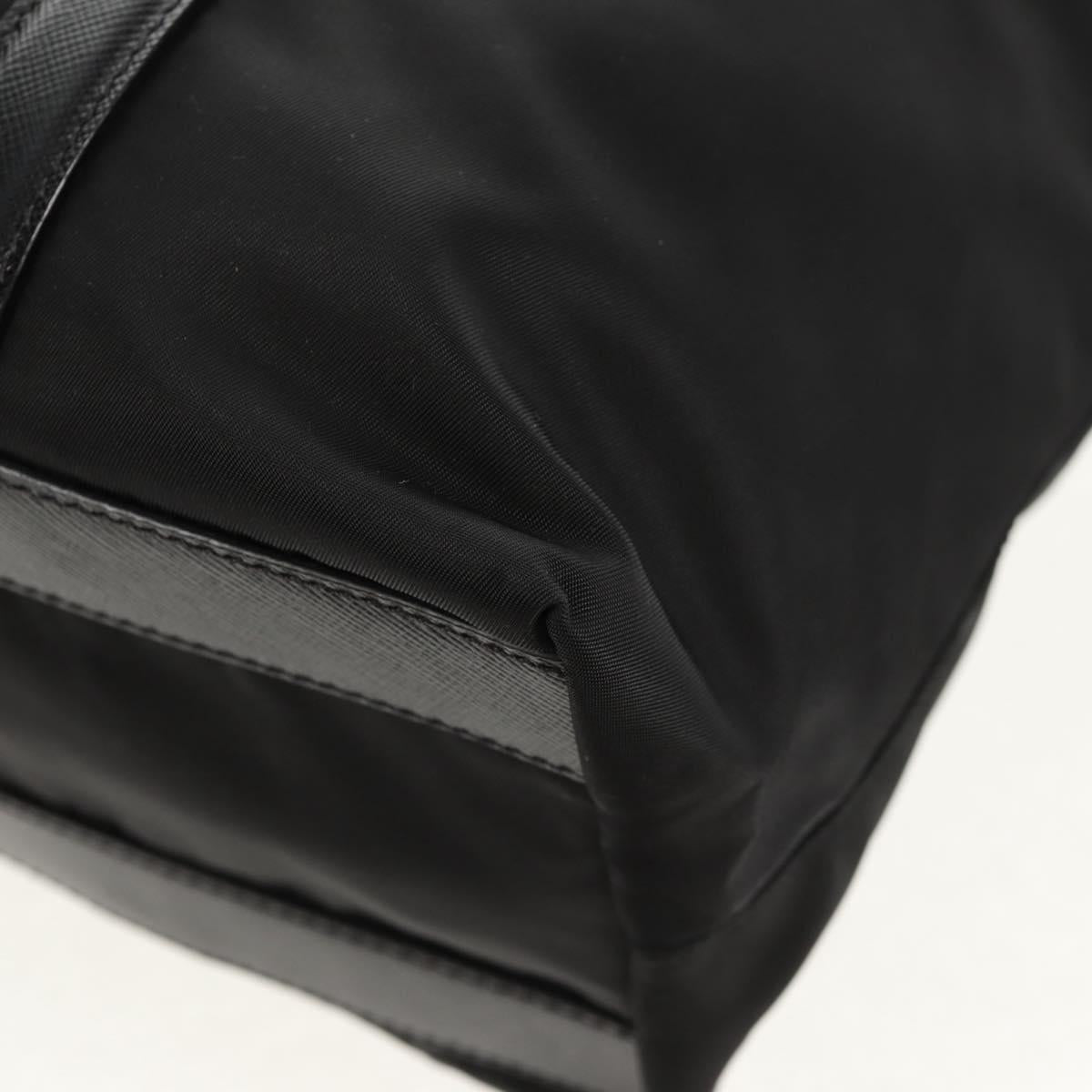 PRADA Tote Bag Nylon Black Silver BR2311 Auth yk20106V