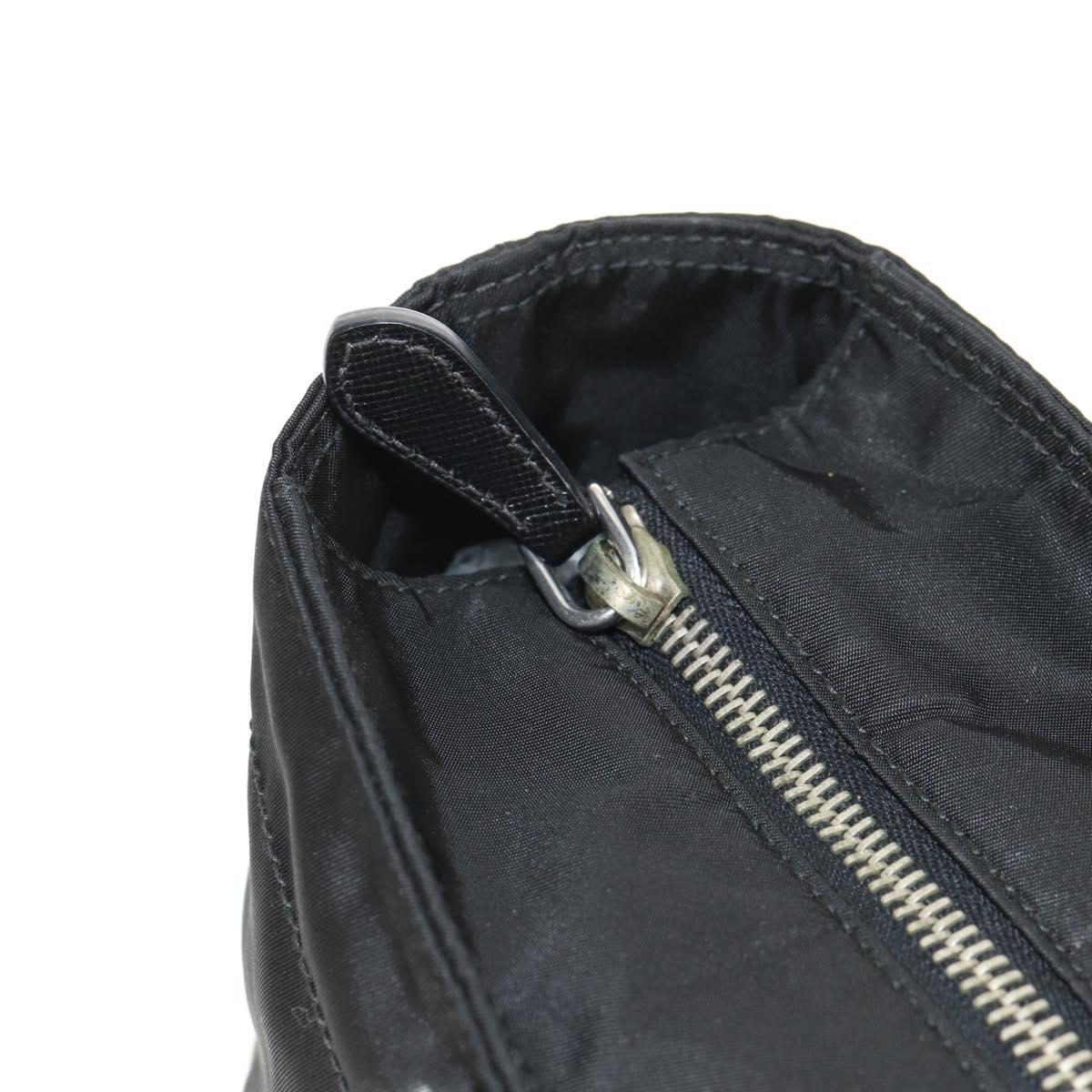 PRADA Tote Bag Nylon Black Silver BR2311 Auth yk20106V