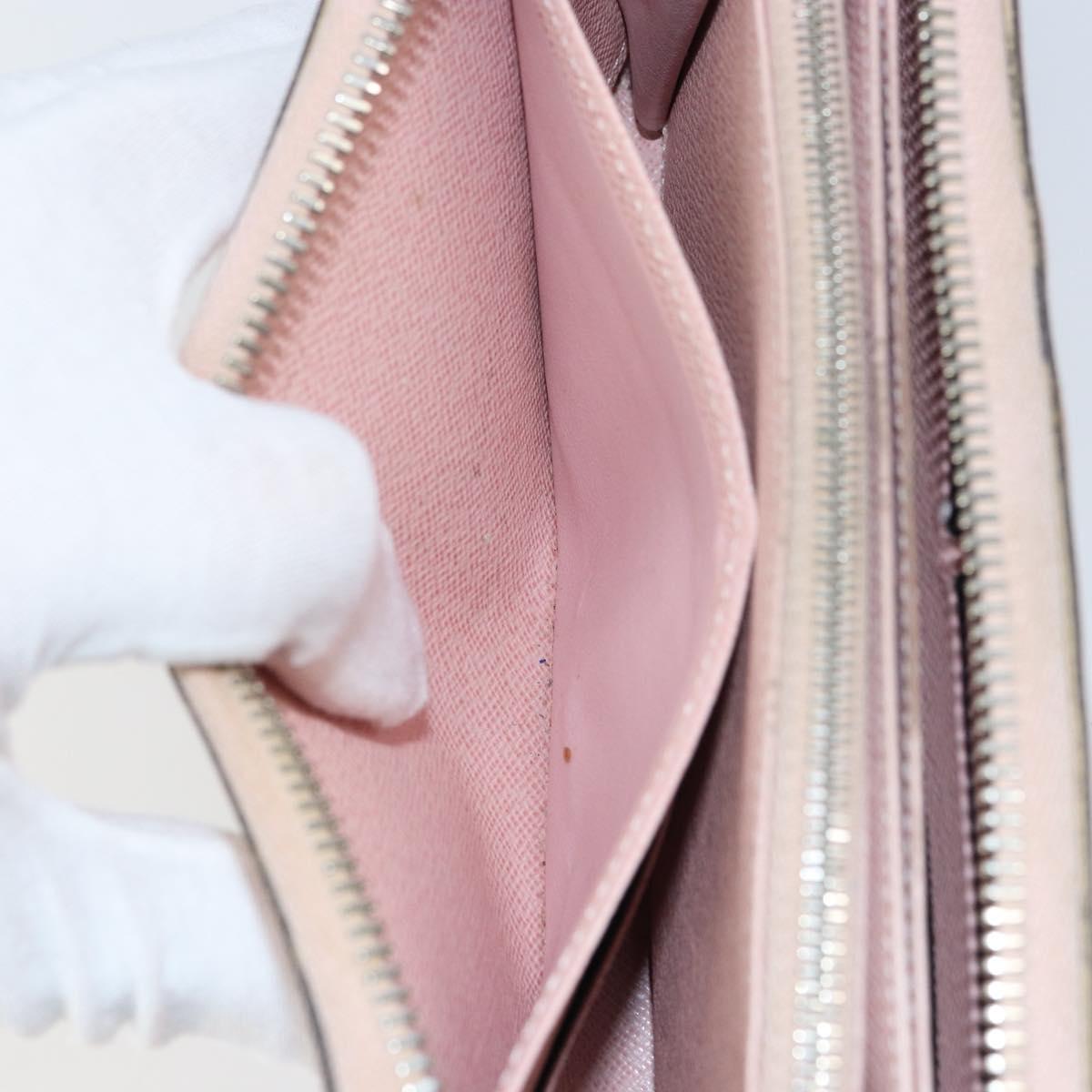 LOUIS VUITTON Epi Zippy Wallet Long Wallet Rose Valerine M61863 LV Auth yk20109