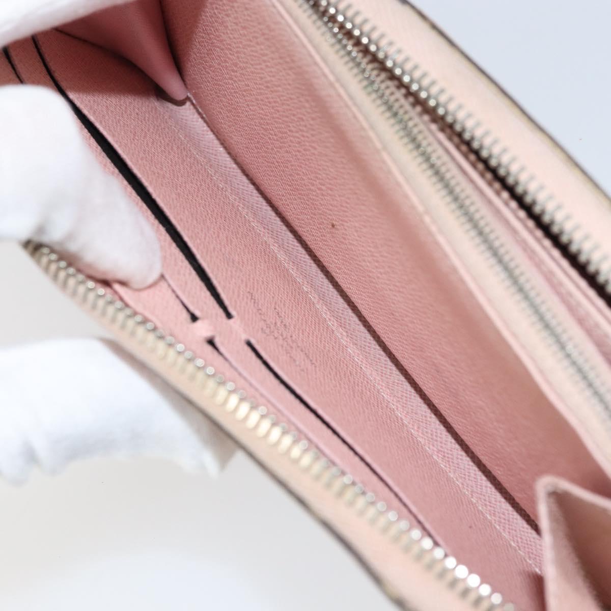 LOUIS VUITTON Epi Zippy Wallet Long Wallet Rose Valerine M61863 LV Auth yk20109
