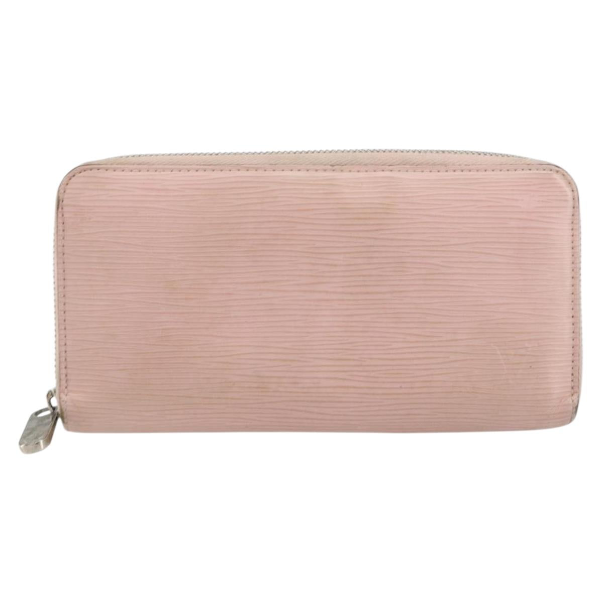 LOUIS VUITTON Epi Zippy Wallet Long Wallet Rose Valerine M61863 LV Auth yk20109