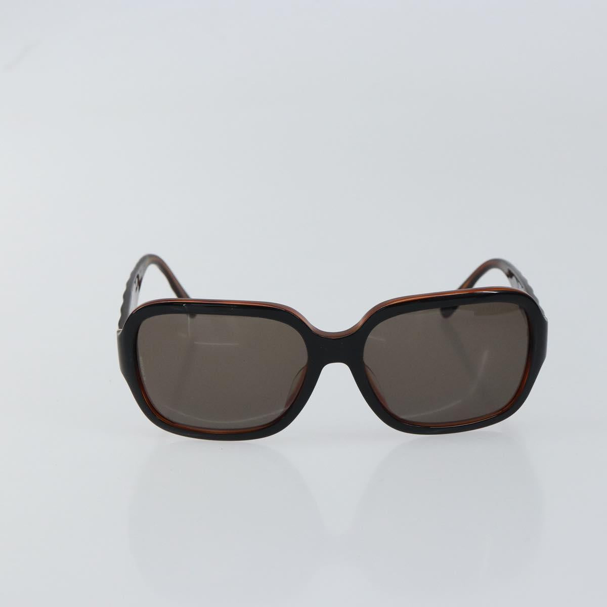 CHANEL COCO Mark Sunglasses plastic Silver CC Auth yk20113V