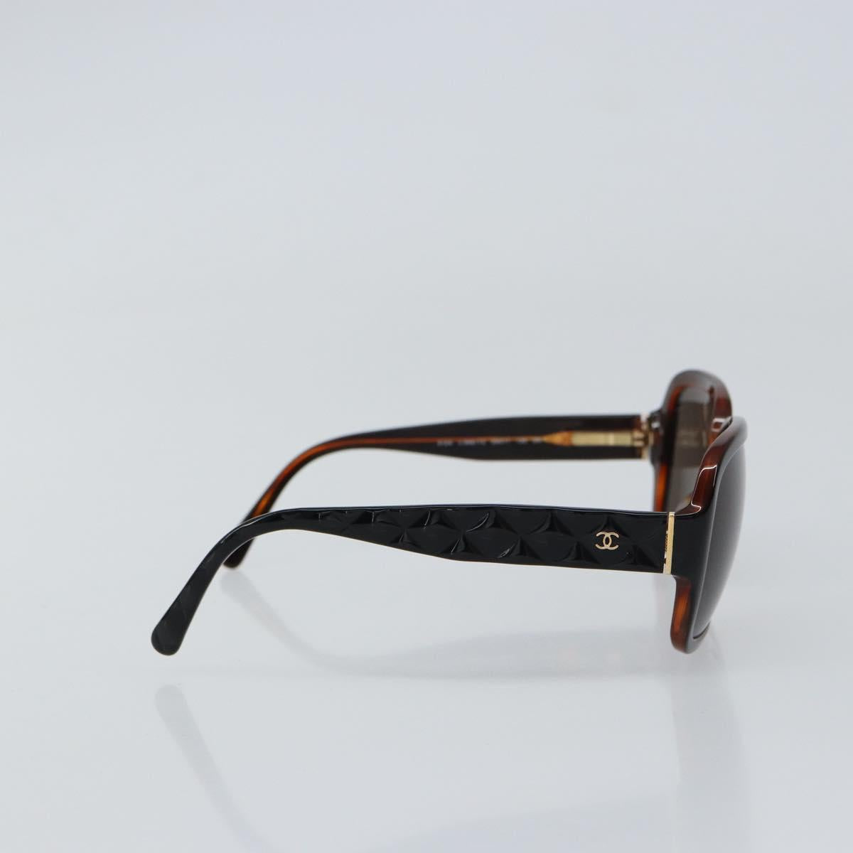 CHANEL COCO Mark Sunglasses plastic Silver CC Auth yk20113V
