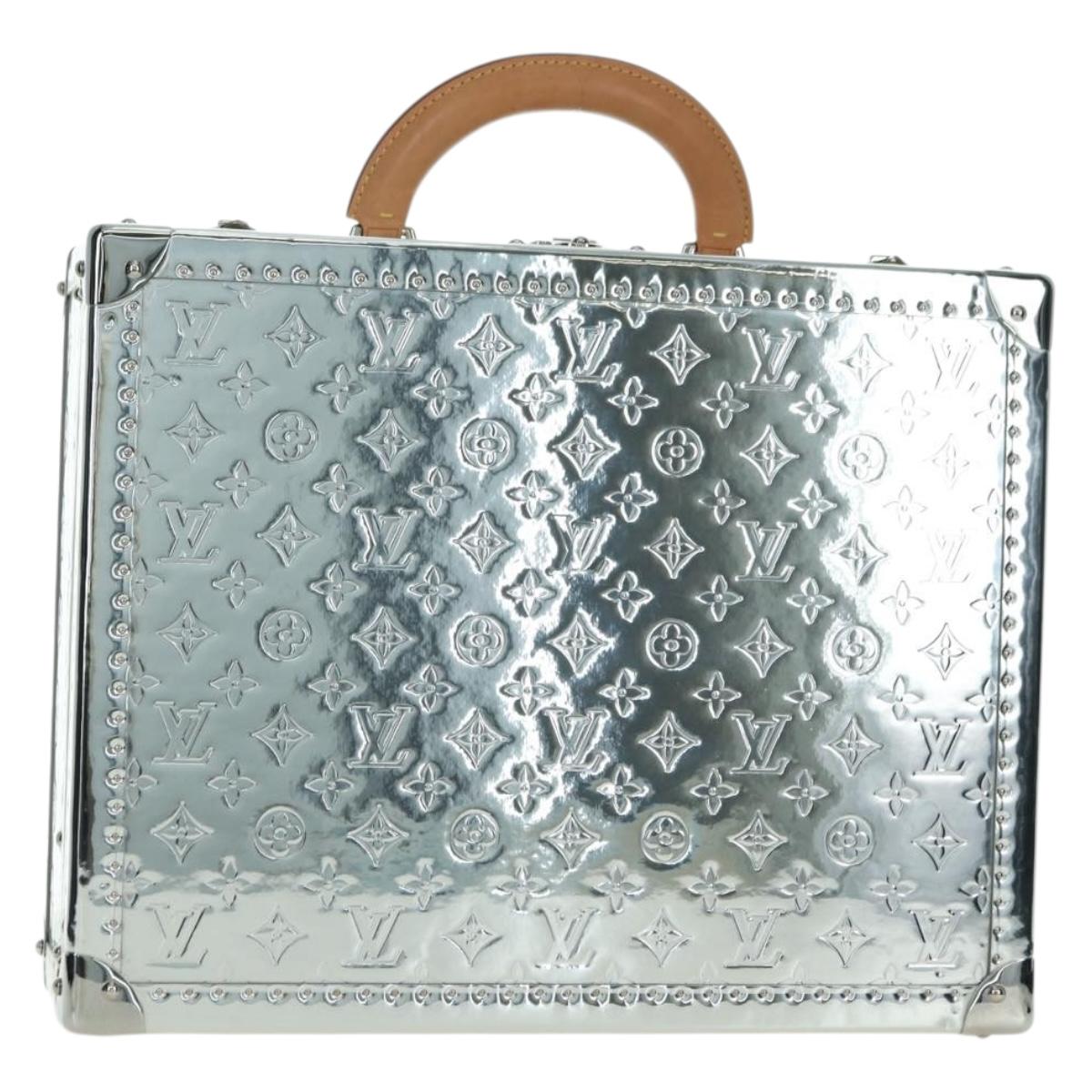 LOUIS VUITTON Monogram Mirror Cotoville 40 Trunk Silver M20454 LV Auth yk20115SM