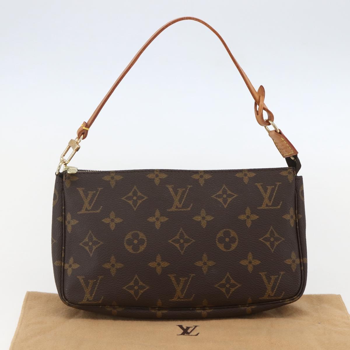 LOUIS VUITTON Monogram Pochette Accessoires Pouch M51980 LV Auth yk20116V