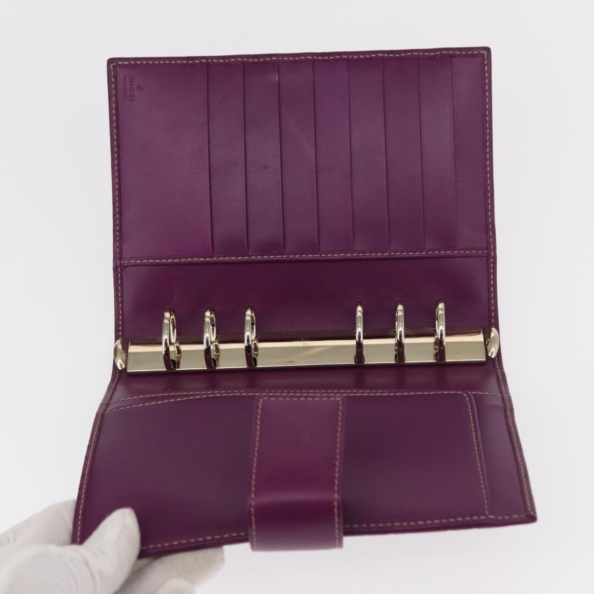 GUCCI GG Canvas Guccissima Day Planner Cover Purple 115241 2888 Auth yk20133V