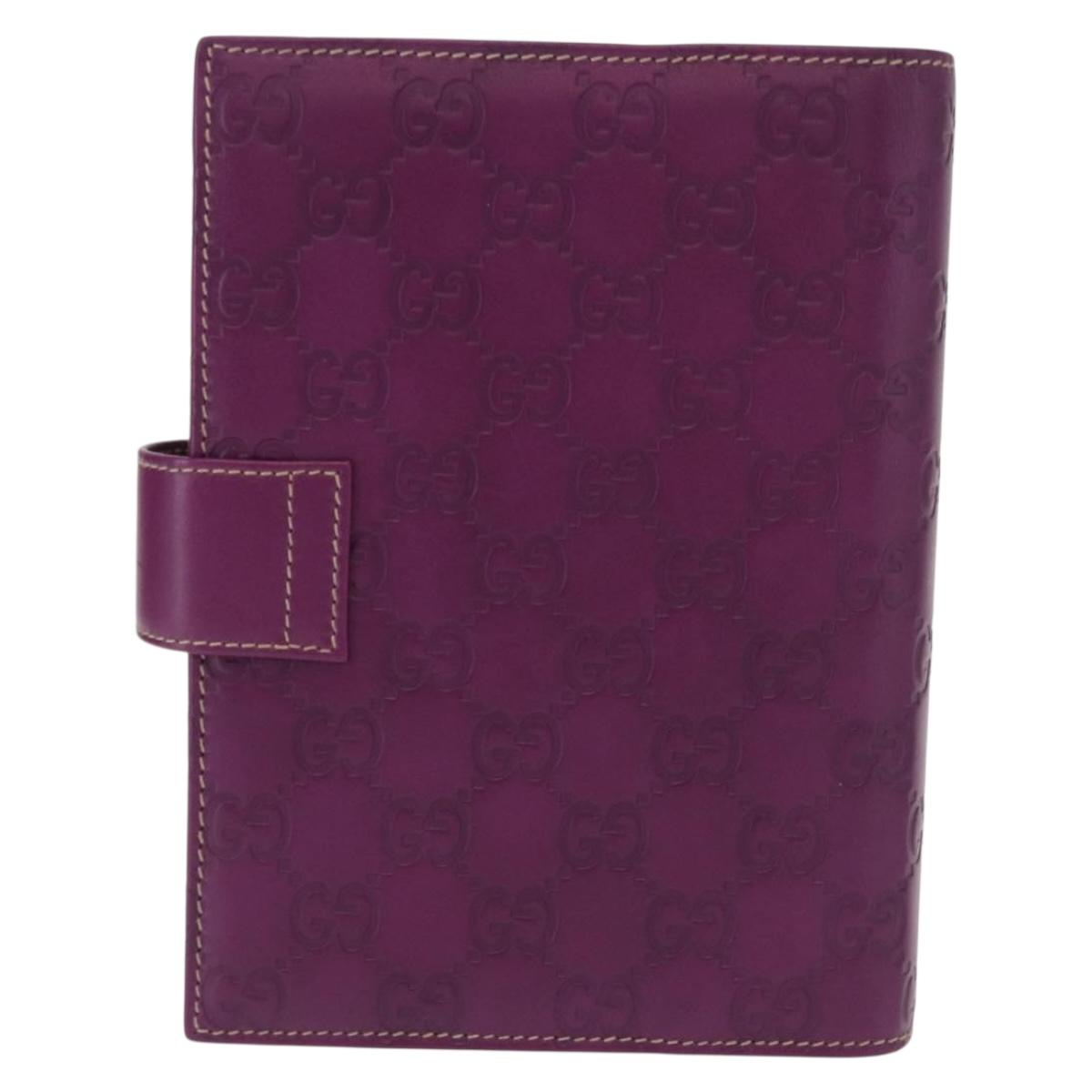 GUCCI GG Canvas Guccissima Day Planner Cover Purple 115241 2888 Auth yk20133V