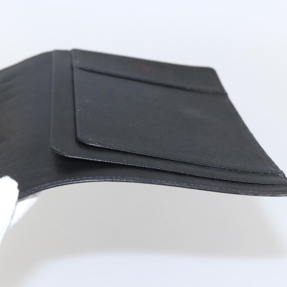 LOUIS VUITTON Epi Agenda GM Day Planner Cover Black Gold R20212 LV Auth yk20152