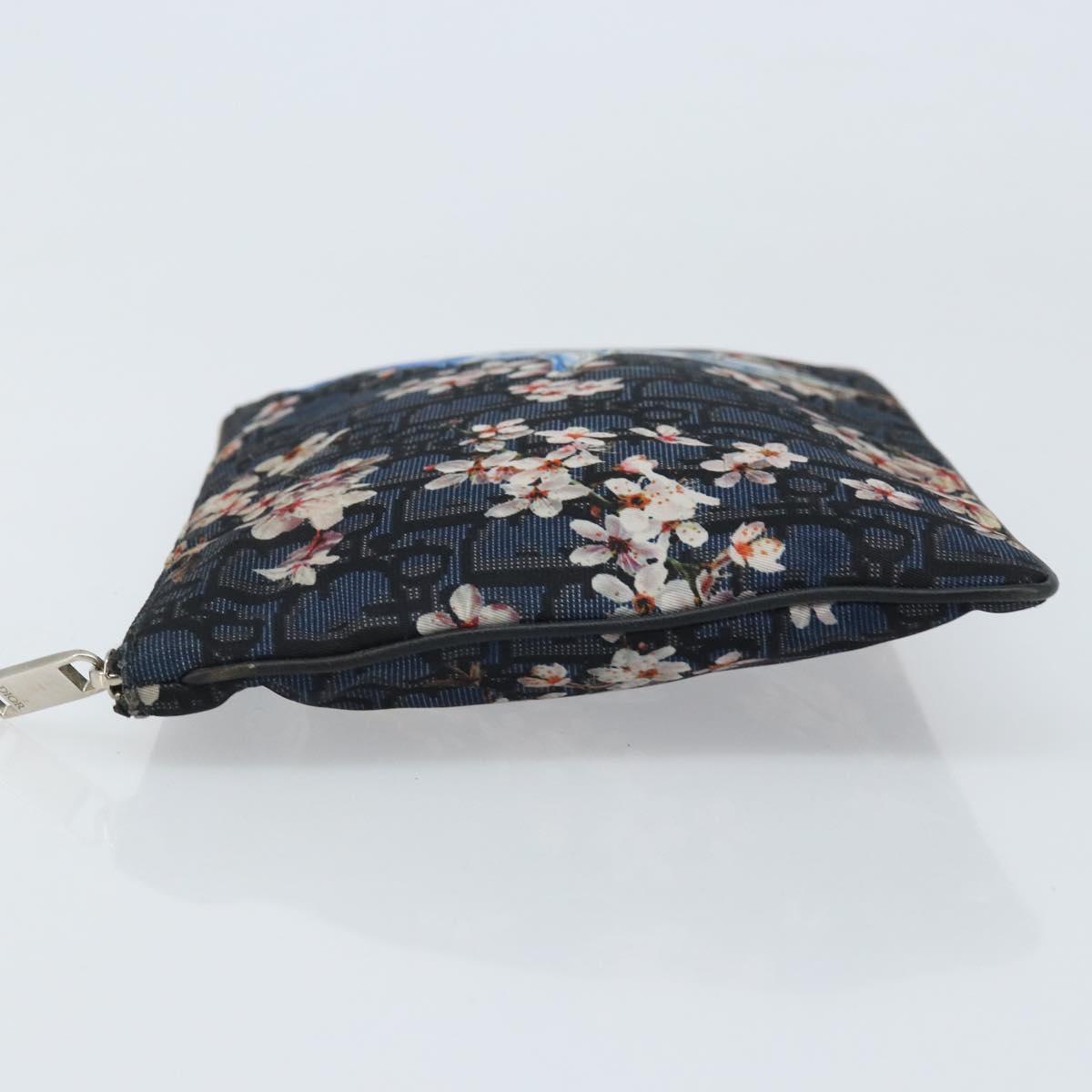 Christian Dior Trotter Canvas Hajime Sorayama Clutch Bag Nylon Navy Auth yk20185